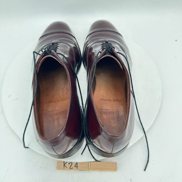 Allen Edmonds Park Avenue Men Size 9.5D Dark Brown Leather Cap Toe Oxford Shoes - Picture 9 of 12